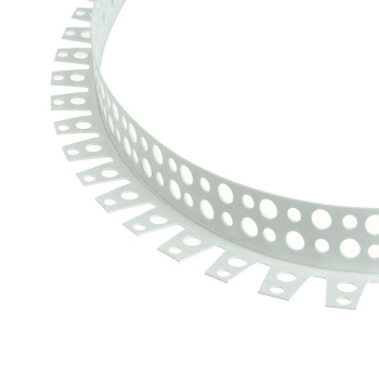 Угол арочный ПВХ 3м перфорированный белый *50 Угол арочный ПВХ 3м перфорированный белый *50