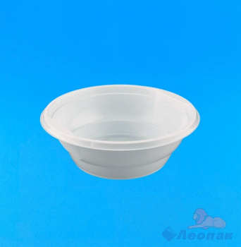Одноразовая тарелка глубокая d153мм 0,5л "ПолиЭр" *50/1000
