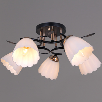 Люстра 10134-0.3-05 BK+FG Е27 40Вт S=30м2  *1 Люстра 10134-0.3-05 BK+FG Е27 40Вт S=30м2  *1