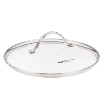 Кастрюля нерж. "Катунь" "Альта" 4,2л d22см термораспред. дно, Стекл. кр. KT-SET-005-40 *1/4