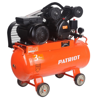 Компрессор воздушный 2200Вт 1100об/мин 450л/мин 50л 10бар масляный ременной PTR50-450A PATRIOT *1