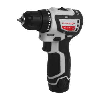 Дрель-шуруповерт 12В 2скор.0-420/0-1450об/мин 36Нм 1,5Ач 2аккум Б/Щ LI-ION ДА-10/12В ИНТЕРСКОЛ *1/10