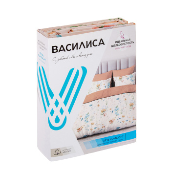 Постельное белье 1,5сп бязь Василиса 71118/1 Соренто, наволочки 70*70 - 2шт *1/6