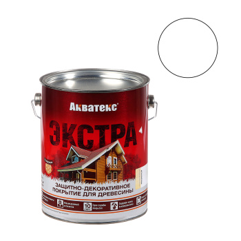 Защитно-декоративное покрытие 2.7 л для древесины АКВАТЕКС ЭКСТРА, алкидное, бесцветный