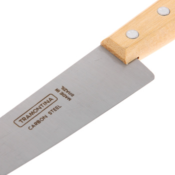 Нож кухонный TRAMONTINA дер.руч, Carbon поварской дл.лезв.17,5см 22950/007 б/инд.упак. *1/12