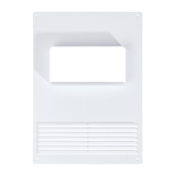 Площадка торцевая для воздуховода горизонтальная 180х250мм 612ПТГР (решетка, фланец) *1/40