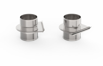 Шибер-задвижка d.115 0,8мм нержавейка AISI 430 GS аналог РП11 *1/10