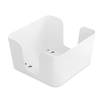 Салфетница пластм. "Смарт" 146х146х87мм белая С943БЕЛ (Мартика) *1/28