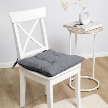 Подушка для стула с тафтингом рогожка 40*40см Базальт Волшебная ночь *1/8 Подушка для стула с тафтингом рогожка 40*40см Базальт Волшебная ночь *1/8