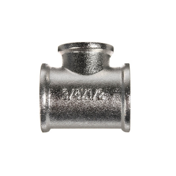 Тройник сантехнический 3/4"(Ø20)х1/2"(Ø15)х3/4"(Ø20) М/М/М CTM CRRT3412 (аналогВБ140) *10 Тройник сантехнический 3/4"(Ø20)х1/2"(Ø15)х3/4"(Ø20) М/М/М CTM CRRT3412 (аналогВБ140) *10