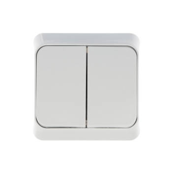 Выключатель "Этюд" ОП 2кл. белый ВА10-002В *10/25