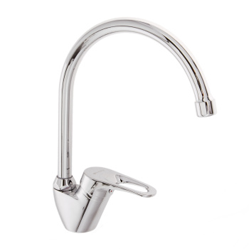 Смеситель для кухни GROSS AQUA Base 3205258С-В01 высокий излив, поворотный *1/10