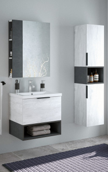 Зеркало-шкаф /Corozo/ "Графит 60 "   *1/7