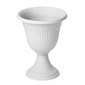 Кашпо-Вазон пластм. "Ливия" 7л d верха 300мм h380мм Мрамор М3202 ("М-Пластика") *1/10