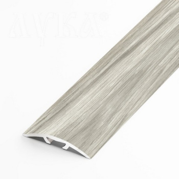 Порог-стык одноуровневый 30х1800 мм Лука ЛС 04-2, скрытый крепеж, дуб мелфорд грей