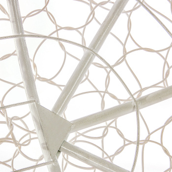 Диван садовый "Мамасан" цвет белый, подушка микс, 75*164*104 см, до 180 кг  М-групп *1