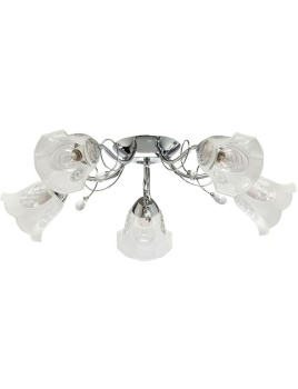 Люстра De City 372015005, E14, 5 ламп, 40 Вт, цвет хром